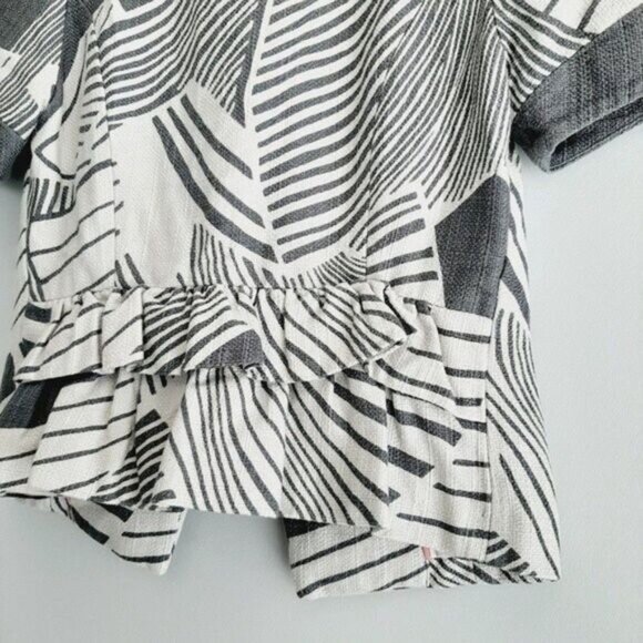 TAIKONHU Anthropologie Flights Of Fancy Short Sleeve Crop Jacket Sz 4 - Picture 10 of 15